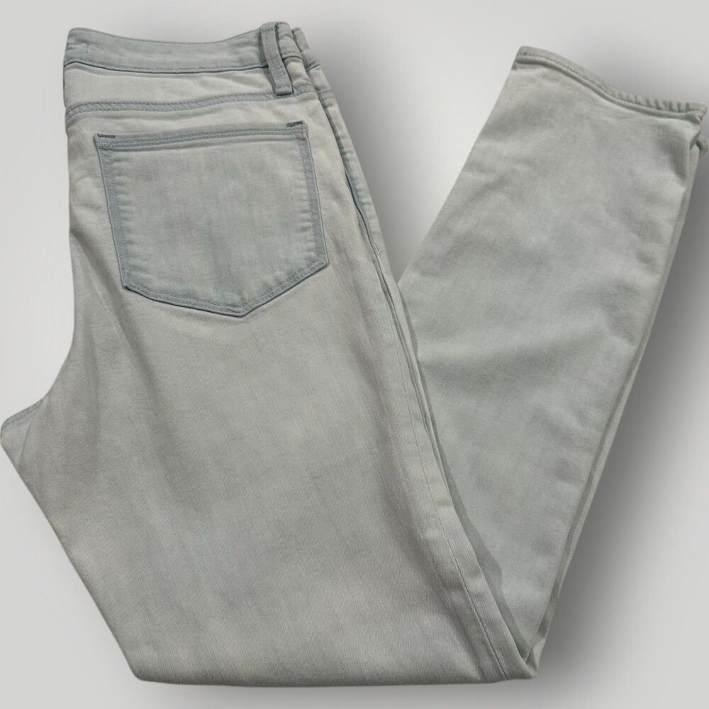Athleta Sculptek Jeans Women's 6T Glacier Wash Light Blue Straight Leg Mid Rise